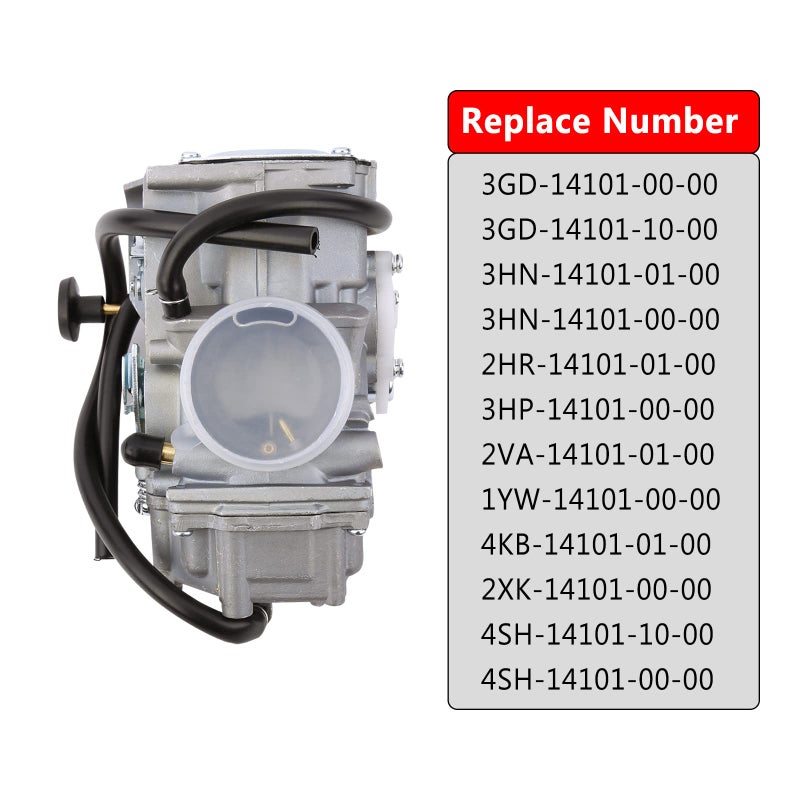 MINSTAR Warrior 350 Carburetor Fits Yamaha YFM350X Warrior 1988-2004  Kodiak 400 1996-1998  YFM350 Big Bear 1987-1998  YFM350ER Moto-4 1987-1995  YFM350F Wolverine 4x4 ATV - Image 2